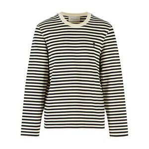 Ami Paris Marinière 'Ami De Cœur' Black And White Cotton T-Shirt Men